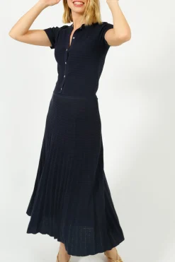 Ru0026B Eloise Skirt in Navy, Multi