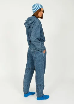 Ru0026B Miramar Fleece Terry Jordan Pant in Topaz