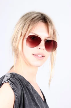 SLF Anna Aviator Sunglasses in Gold Colour
