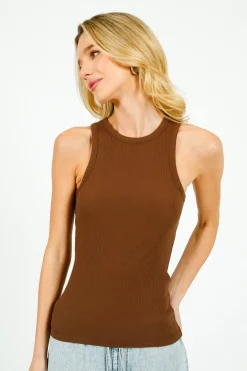 SLF Anna Tank Top in Chestnut