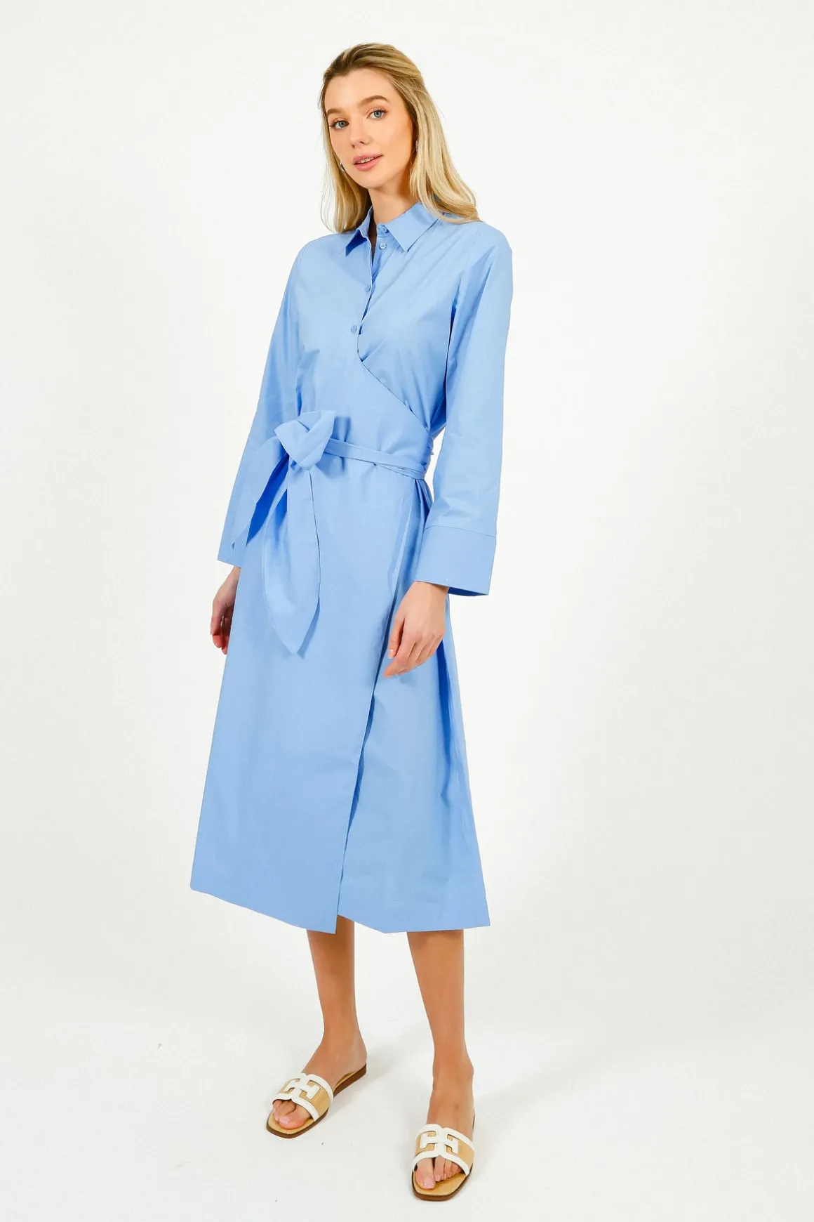 SLF Aviana Midi Wrap Dress