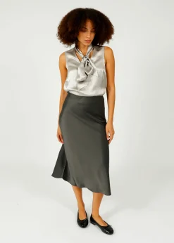 SLF Elena Ankle Skirt in Volcanic Ash