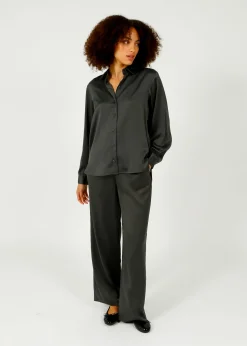 SLF Elena Tinni Wide Pants in Volcanic Ash