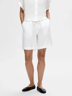 SLF Linnie Linen Shorts in White