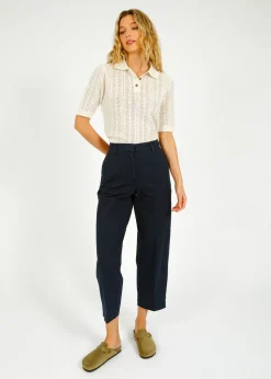 SLF Merla Barrel Leg Trouser in Dark Sapphire