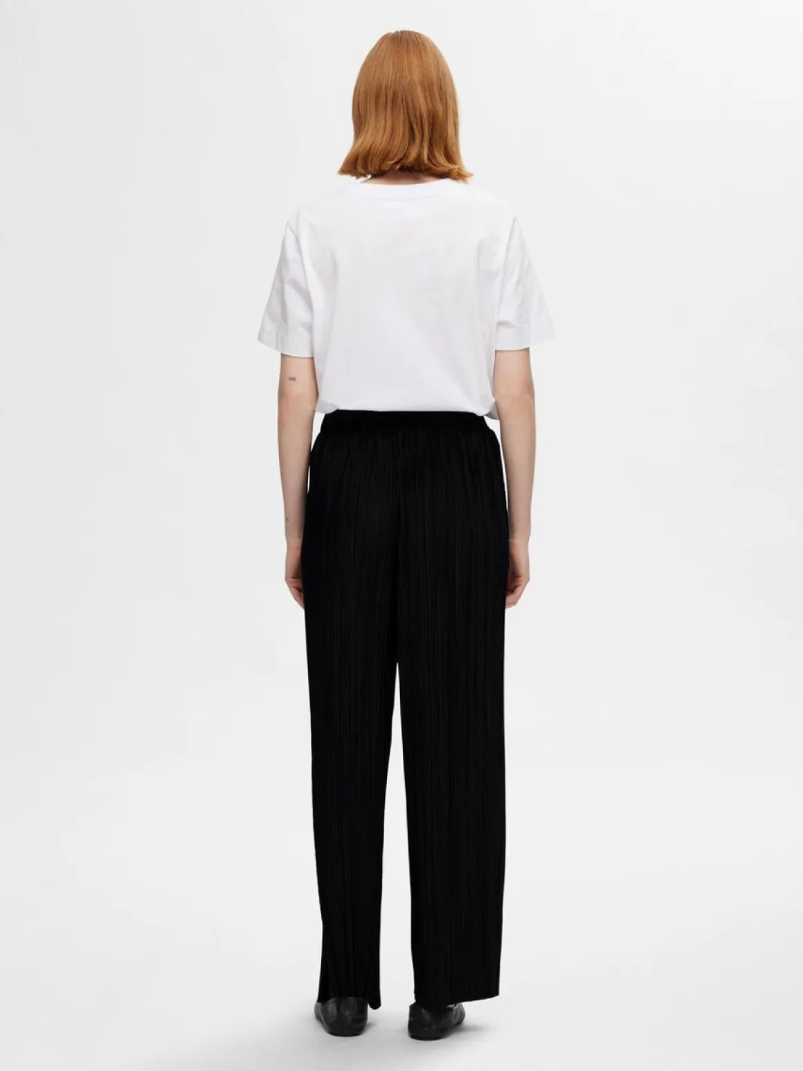 SLF Rya Ellie Plisse Pant in Black