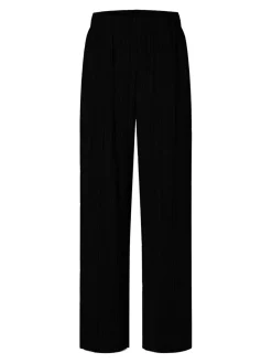 SLF Rya Ellie Plisse Pant in Black