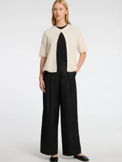 SLF Sia Ras SS Rib Knit Cardgan in Birch