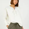 Su0026M Clio Blouse in Ecru