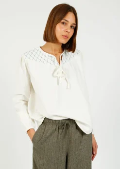 Su0026M Clio Blouse in Ecru