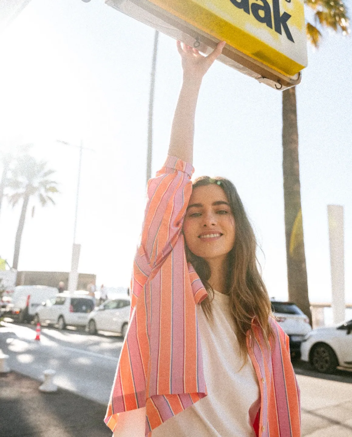 TINSELS Wood The Sea Blouse in Mandarine