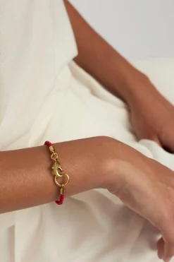 TS Friendship Bracelet in Crimson