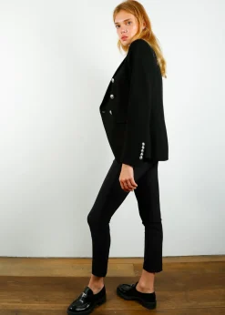 VB Zip Back Scuba Pant in Navy