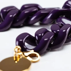 VBARONI Flat Chain Bracelet in Purple