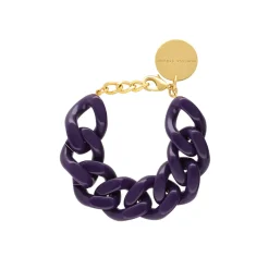 VBARONI Flat Chain Bracelet in Purple