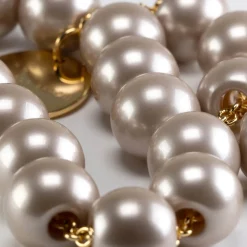 VBARONI Short Bead Necklace in Champagne