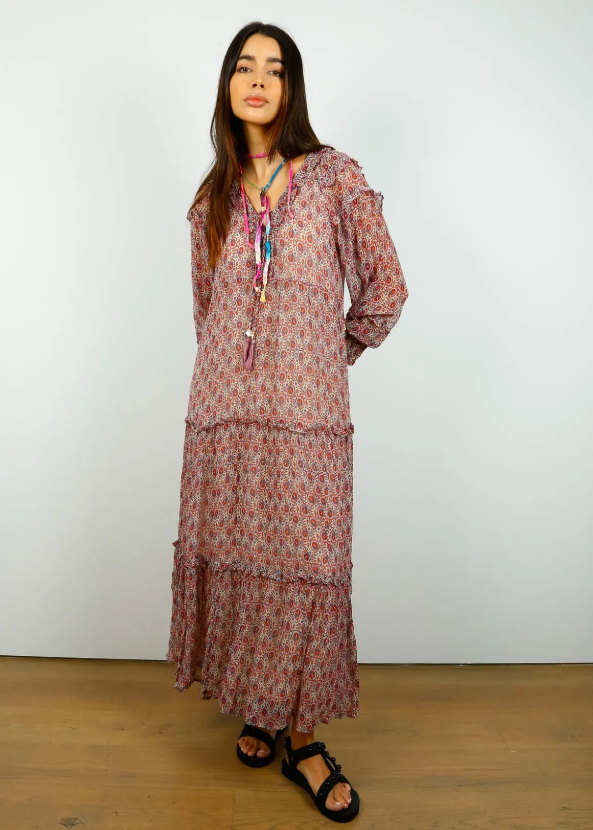 VL Sari Link Bracelet in Rainbow